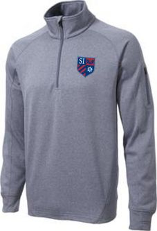 Sport-Tek Tech Fleece 1/4-Zip Pullover, Grey Heather